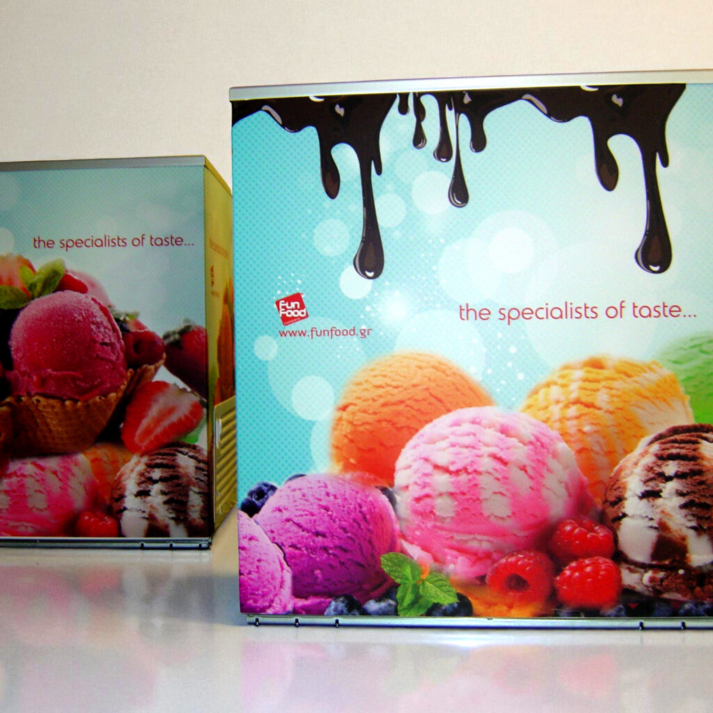 Ντύσιμο ψυγείου με αυτοκόλλητα με ψηφιακή εκτύπωση