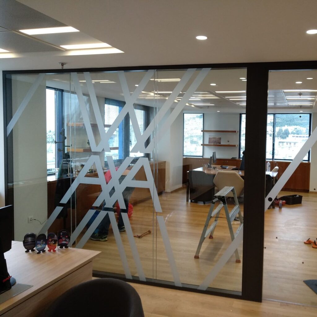 Αυτοκόλλητο αμμοβολής για τζαμαρία