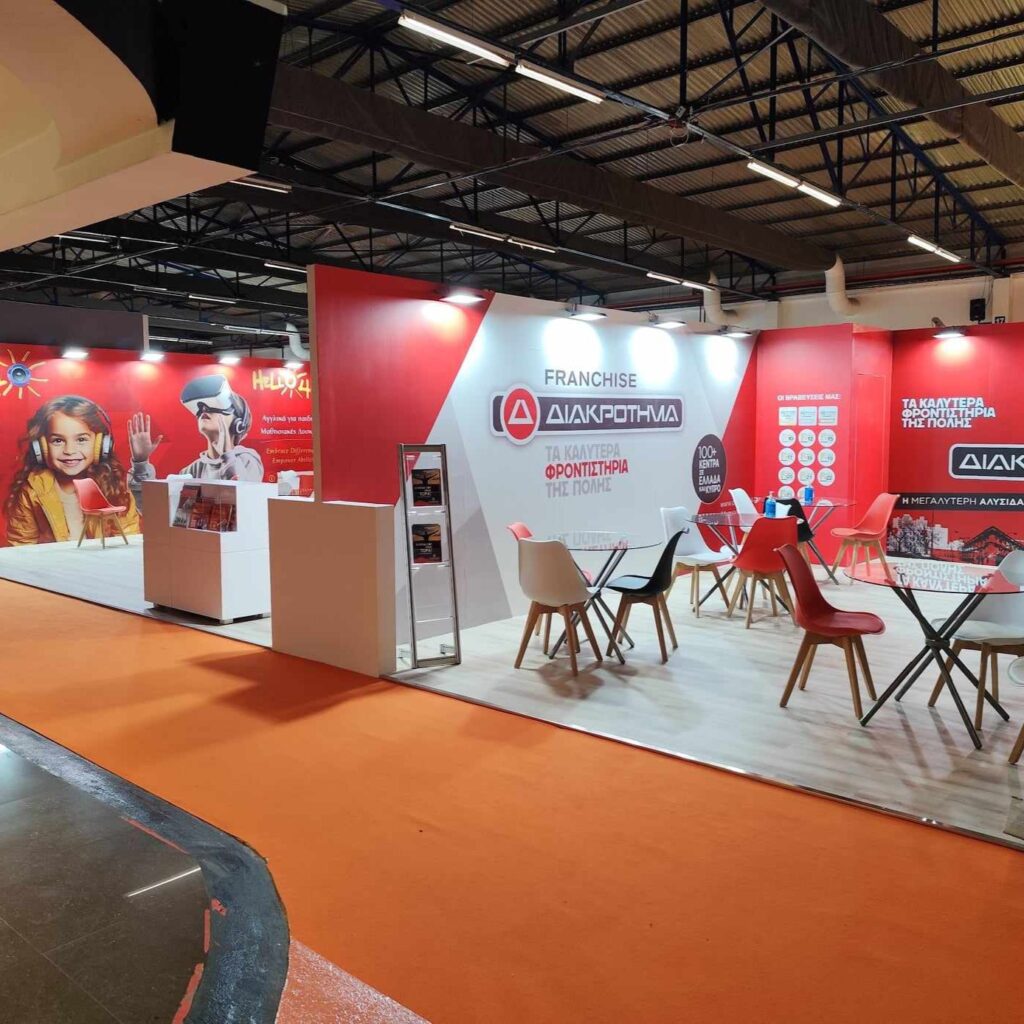 Ντύσιμο έκθεσης με αυτοκόλλητα με ψηφιακή εκτύπωση