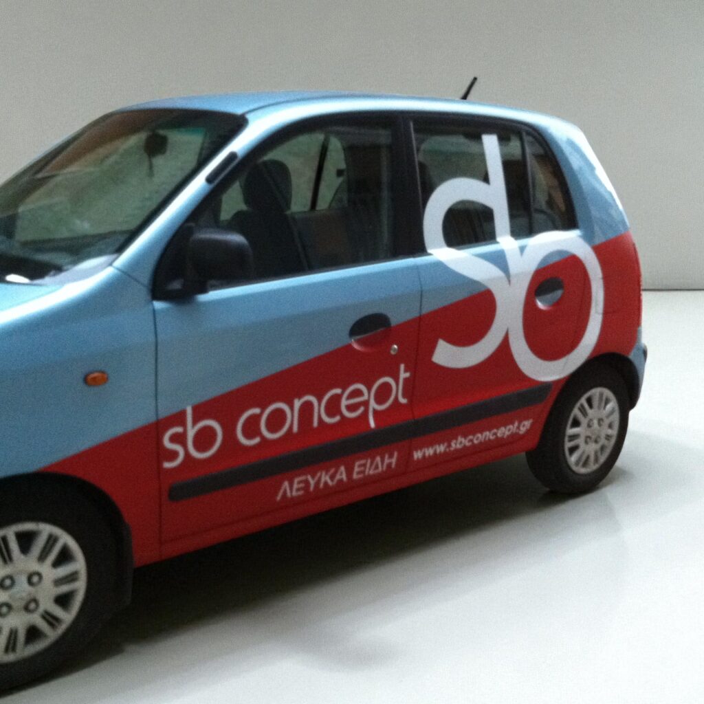 Μερικό ντύσιμο οχήματος με αυτοκόλλητα