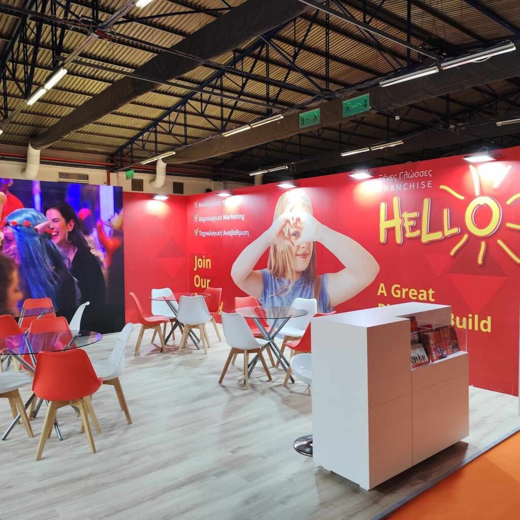 Ντύσιμο έκθεσης με αυτοκόλλητα με ψηφιακή εκτύπωση