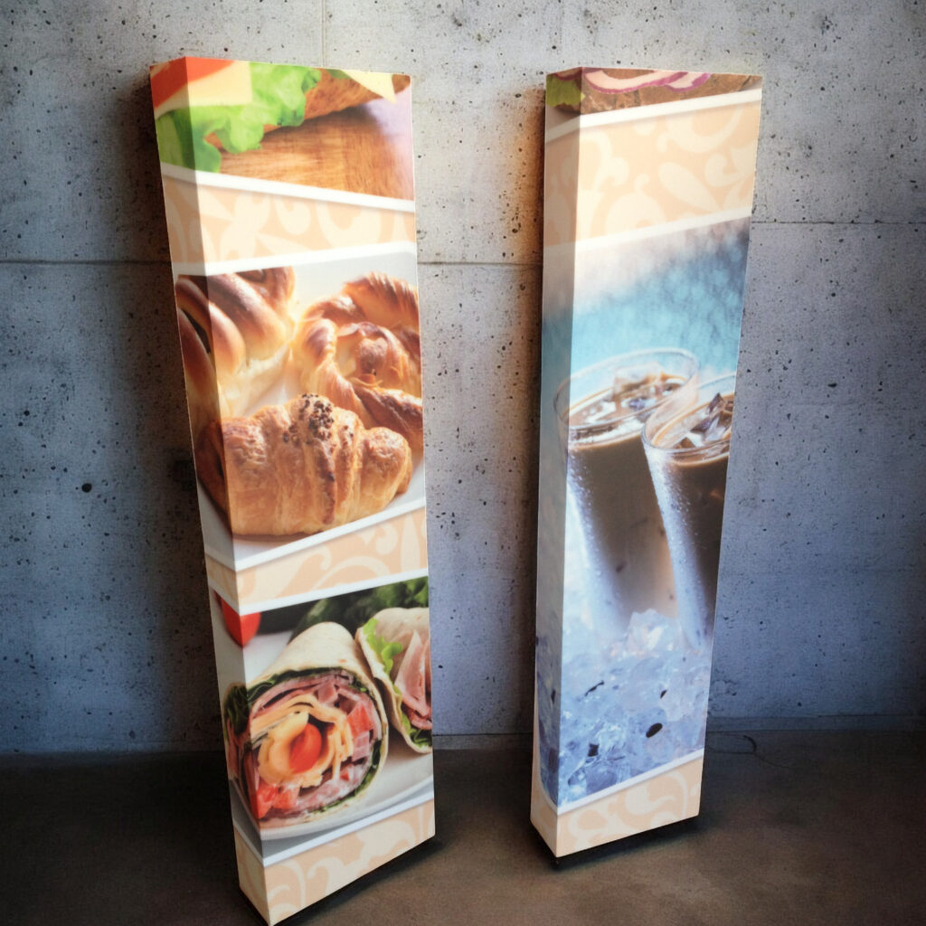 Κατασκευή κουτί πλέξιγκλας με αυτοκόλλητα με ψηφιακή εκτύπωση